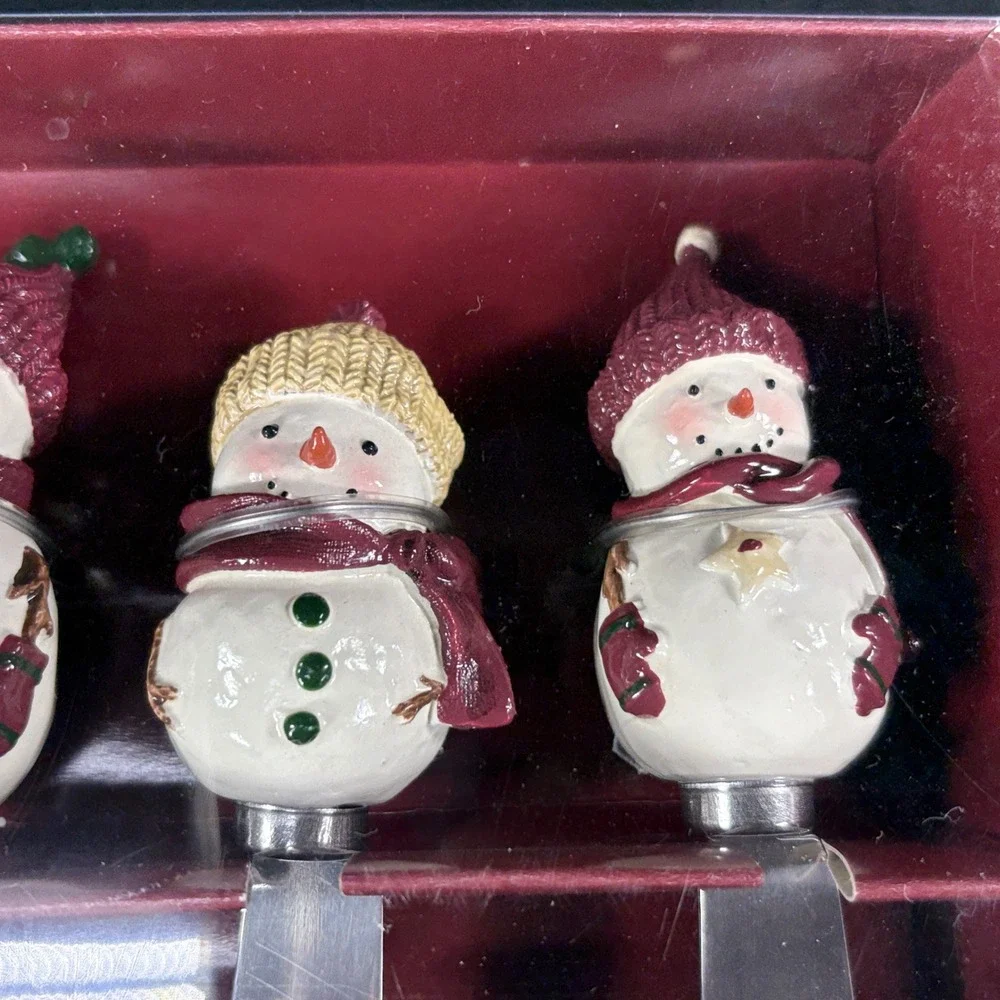 St Nicholas Square Snowman Spreaders (4) Coasters (4) Winter Wishes‎ Christmas